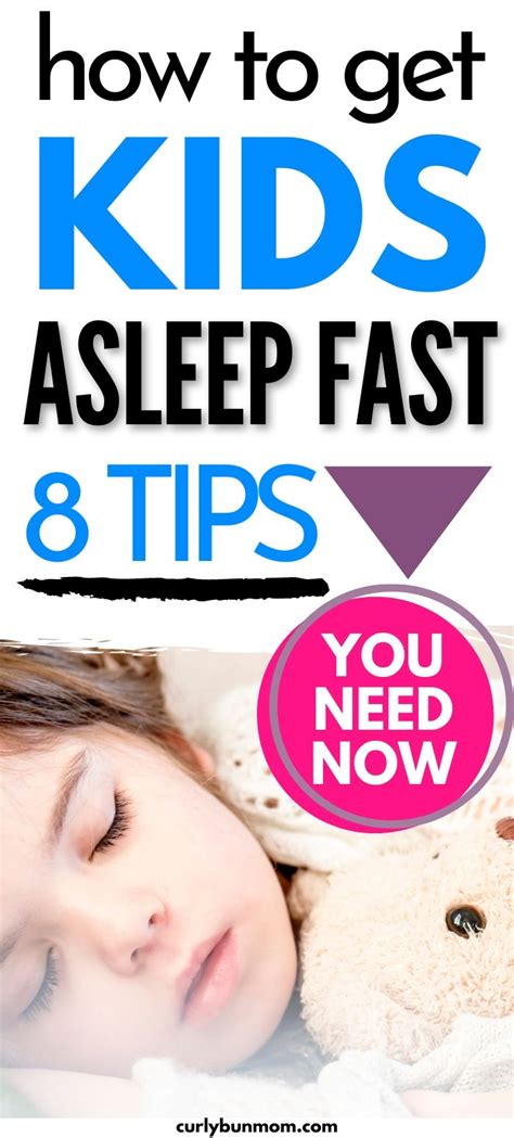 What helps kids sleep fast?